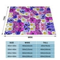 thumbnail image 4 of XMXT Throw Blanket, Blossoms Flower Nature Prints Machine Washable Blankets for Sofa, 80 x 60 inches Multicolor, 4 of 9