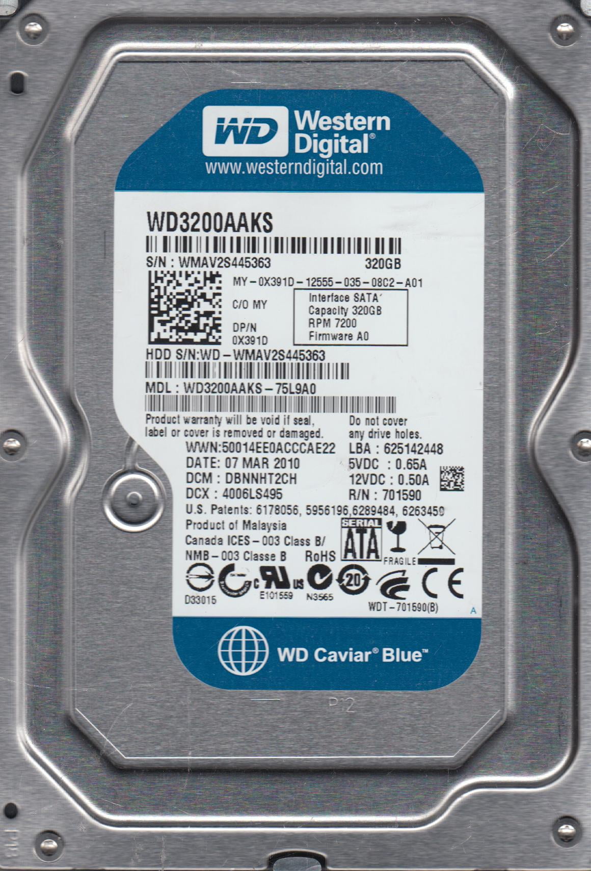 WD Blue 2TB HDD Internal Computer Storage - 7200 RPM SATA 6Gb/s