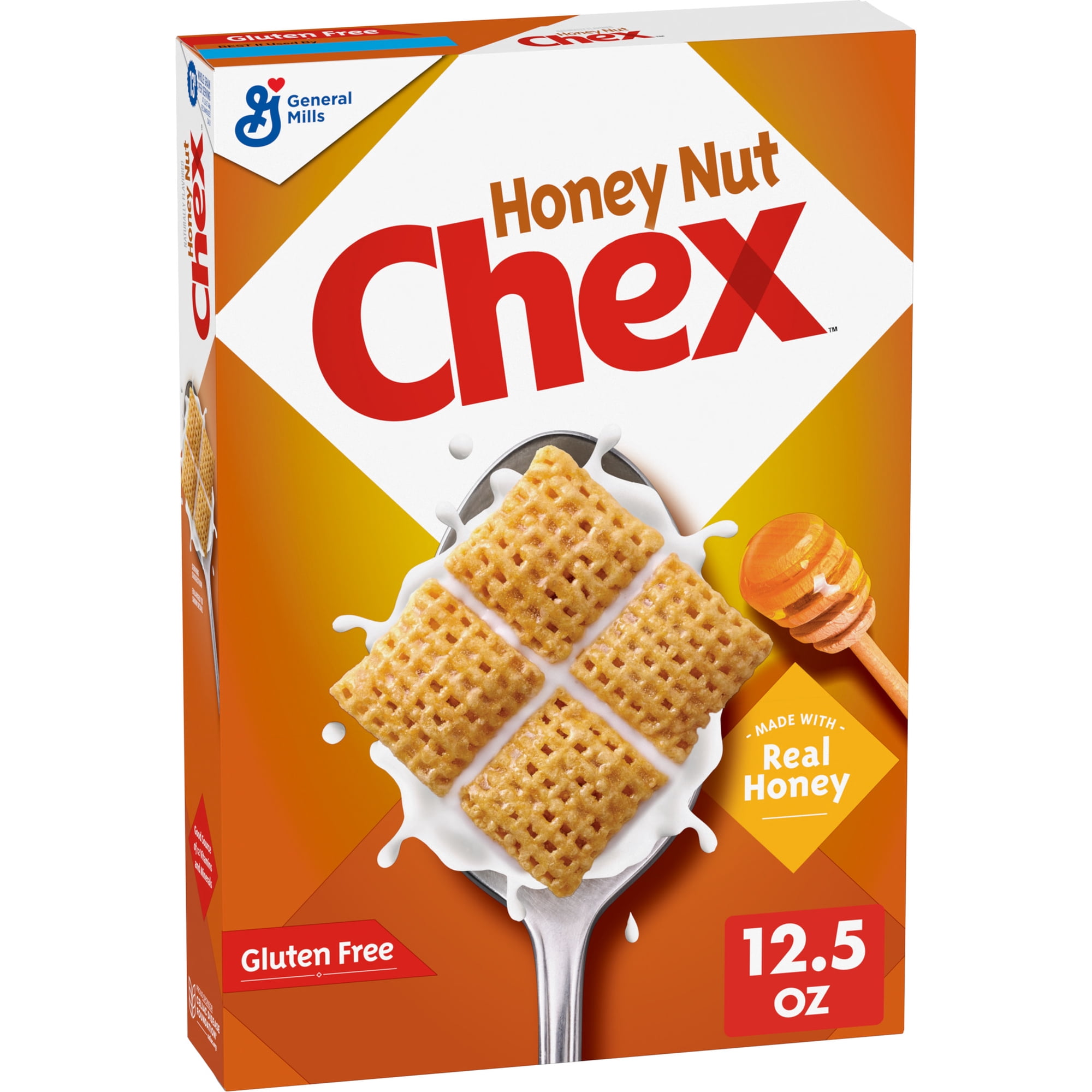 Honey Nut Chex Cereal, Gluten Free Breakfast Cereal, Made with Whole Grain, 12.5 oz