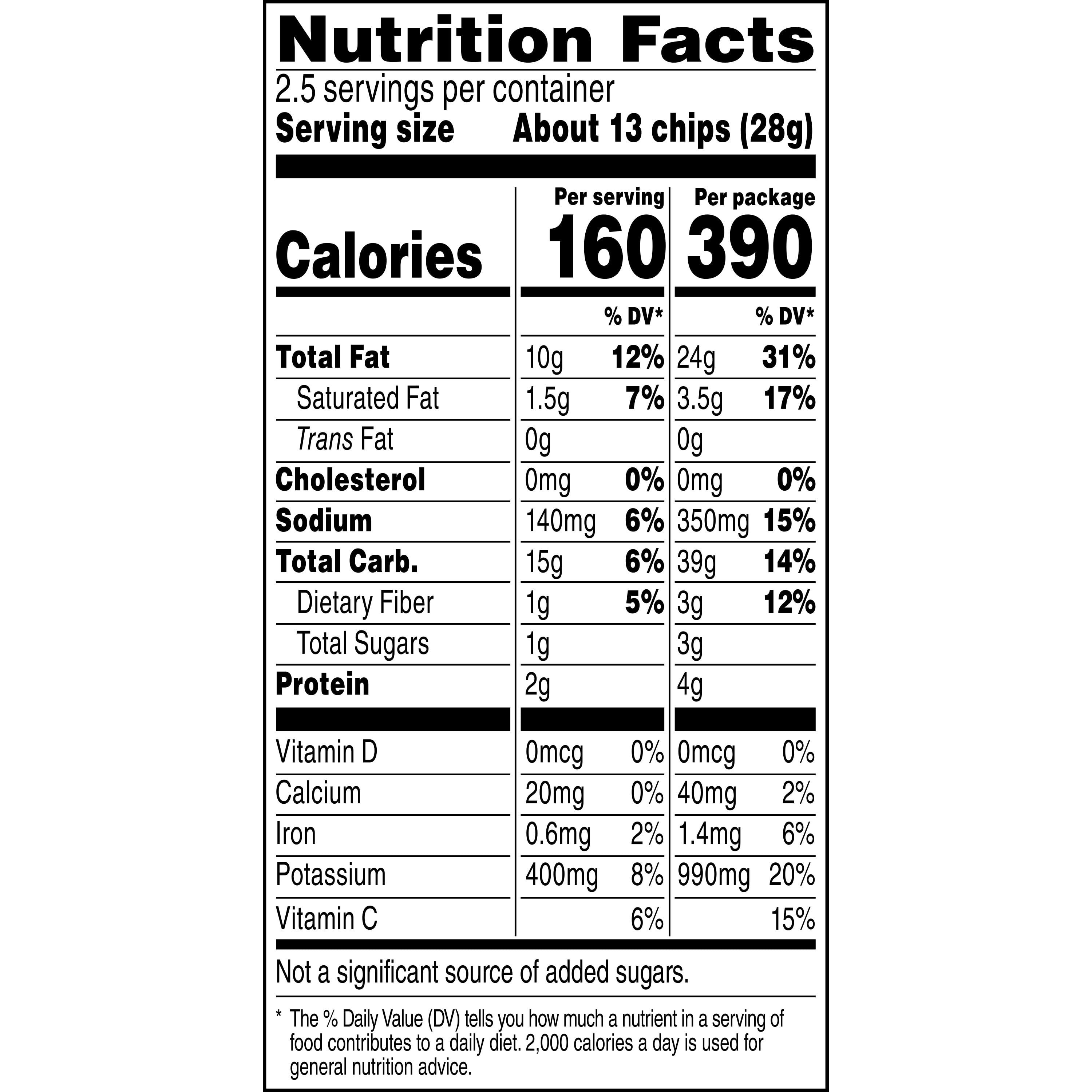 Lay's Wavy Potato Chips French Onion Soup, 2.5 oz Bag