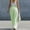 Green, variant on Women's Casual Striped Elastic Waist Pants with Pockets