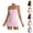 Pink, variant on Tennis Dress Golf Dresses for Women with Shorts Adjustable Straps Workout Dress Athletic Dresses with Built in Bra