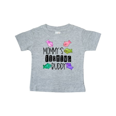 

Inktastic Mommy s Fishing Buddy with Colorful Fish Gift Baby Boy or Baby Girl T-Shirt