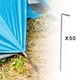 thumbnail image 1 of 50x Estacas de carpa Estacas de carpa de metal Aleación de aluminio Ganchos de carpa multipropósito Estacas de carpa portátiles duraderas Clavijas de 035 cm x 15 cm shamjiam Estacas para tienda, 1 of 8