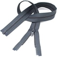 thumbnail image 1 of #5 Molded Medium Grey 578 Vislon YKK Jacket Separating Zippers - Made in The United States (1 Zipper Per Pack), 1 of 1