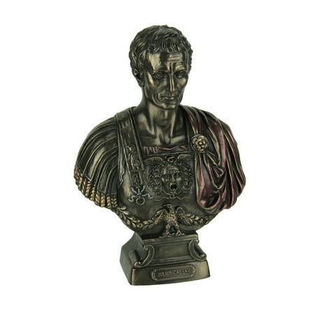 Bronze Finished Julius Caesar Bust Statue