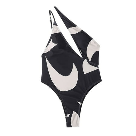 Ichuanyi Woman Swimsuit  Clearance Women Sexy Color Block Printing Backless Bikini One-Piece Swimwear Swimsuit Beachwear Set
