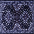 thumbnail image 1 of Ahgly Company Indoor Square Persian Blue Traditional Area Rugs, 6' Square, 1 of 4