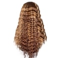 thumbnail image 2 of Fiudx Liquidación De Ahorros De Verano Peluca Rizada Pequeña De Fibra Química De Moda, Peluca De Pelo Largo Y Rizado Trenzado A Mano De Color Marrón Mezclado, 26 Pulgadas, 2 of 6