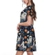 thumbnail image 2 of Disketp Cute ghost in the flowers para Vestido de Manga Corta para Mujeres, Vestidos de Verano para Mujeres, Casual y Holgado para la Playa, 2 of 6