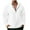 White, variant on BXINGOHAI 1/4 Zip Hoodless Sweatshirt For Men Fleece Comfy Pullover Shirts Solid Basic Mock Neck Long Sleeve Tops Fall Winter Outdoor Sweatshirt Gray,XL