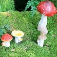 thumbnail image 4 of ZheElen Décorations de Paysage Lumineux Exquis Forme de Champignon en Résine Pointe Compacte, 4 of 6