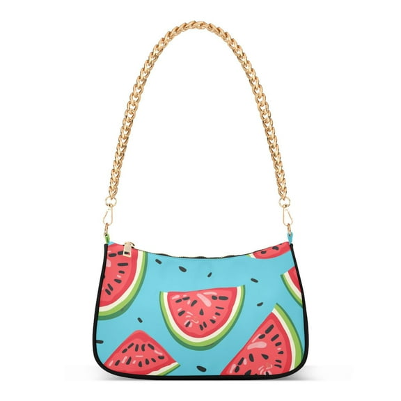 WatermelonsWomen Small Shoulder Bag Crossbody Tote Hobo Bags Purse Clutch Handbags with Chain Strap for Women
