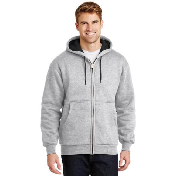 CornerStone® - Sudadera pesada con capucha y cremallera completa con forro térmico. CS620 Piedra angular CS620