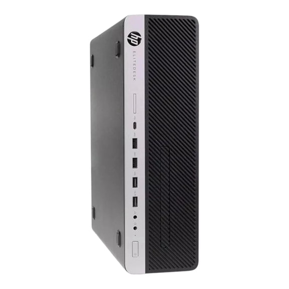 Restored HP EliteDesk 800 G4 SFF Windows 11 Pro Desktop PC Computer - Black (Intel Hexa-Core i7 Processor/ 32GB DDR4 RAM/ 2TB NVMe SSD/ WIFI) Wireless Keyboard