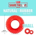 thumbnail image 2 of Jeffers Natural Rubber Dog Chew Toy Extra Small Red Virgo – Durable Interactive Toy, 2 of 8