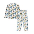 thumbnail image 2 of Uemuo Poodle Dog Pattern Womens Pajama Sets,PJ Set for Women,Pajamas for Women Logo,Long Sleeve Pajama Set for Women,Soft Long Sleeve Top With Pants-X-Large, 2 of 9