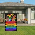 thumbnail image 3 of Pride LGBTQ Human Rights Garden Flag 12x18 Inch Equal Rights For Others Does Not Mean Fewer Rights For You It's Not Pie Garden Flags 3ply Fabric Double Sided for Outdoor House Yard Outside Decor, 3 of 5