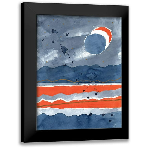 Lee, Judson 15x18 Black Modern Framed Museum Art Print Titled - Triple Moon II