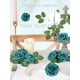 thumbnail image 4 of Flores artificiales N&T NIETING, 25 unidades, rosas de espuma, color verde pavo real, 4 of 9