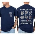 thumbnail image 5 of Put On The Full Armor of God Christian Graphic Unisex T-Shirt, Bible Verse Faith-Based Shirt for Men and Women, Religious Streetwear Apparel, Sizes S–5XL, 5 of 7