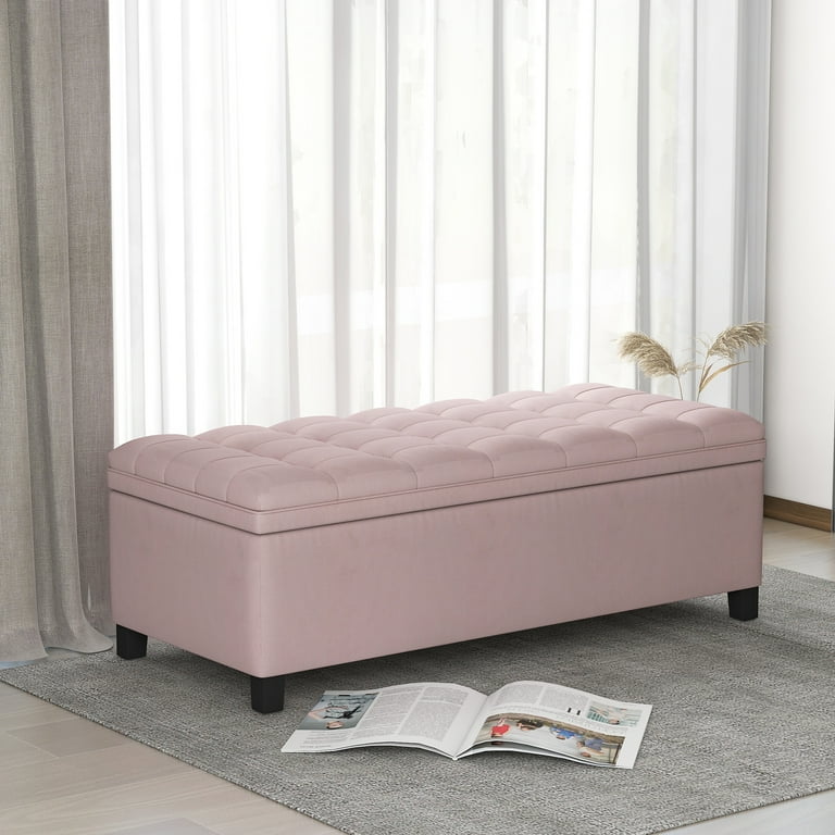 Pink cheap ottoman seat