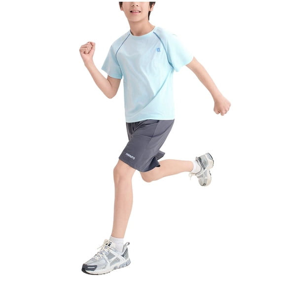 UYYX Boys Summer Clothes Boys Outfits Size 10 Kids Tween Boy Clothes Casual Short Sleeve 2Pcs Shorts Summer Clothing Set