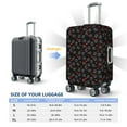 thumbnail image 4 of Honeii Love Valentine's skull Elastic Luggage Cover, featuring double-sided printing, is the ideal companion for travel, business trips, and daily use(not included suitcase )-Small, 4 of 7