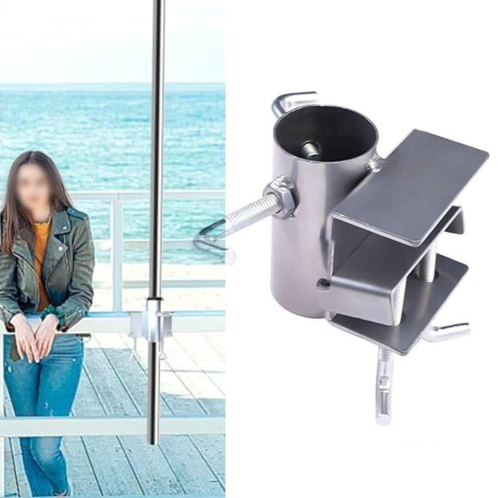 Outdoor Umbrella Clamp Bracket, Adjustable Patio Umbrella Holder for Chair
