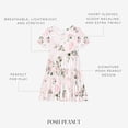thumbnail image 2 of Vestido elegante con forma de cacahuete, vintage, rosa y rosa en espiral para niñas de 3 a 4 años, 2 of 6