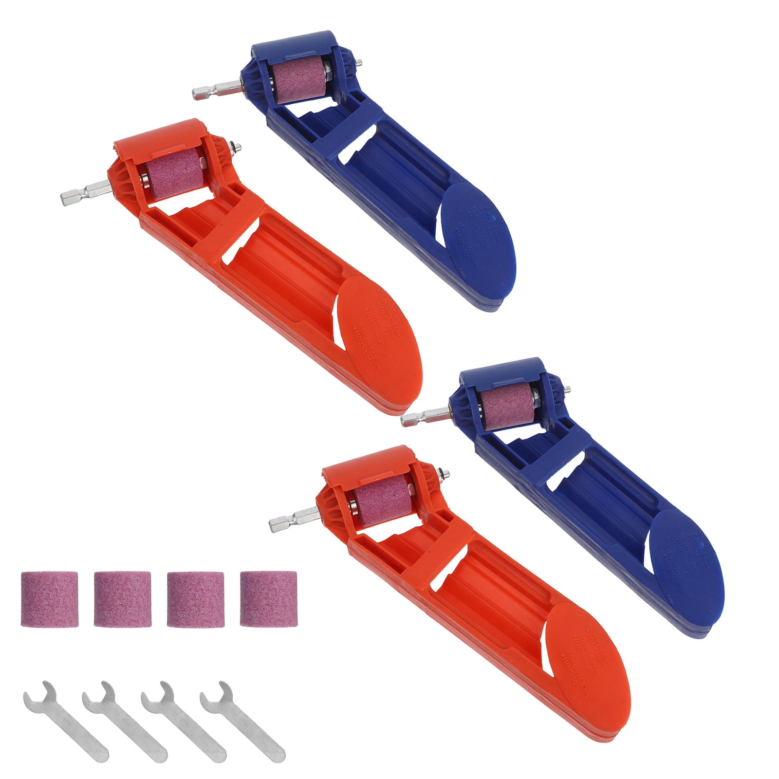 OFFIGAM 4 Sets Compact Portable Drill Attachments for Precision Grinding and Sharpening Tools