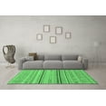 thumbnail image 3 of Ahgly Company Indoor Rectangle Abstract Emerald Green Modern Area Rugs, 6' x 9', 3 of 4