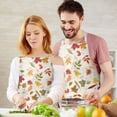 thumbnail image 3 of Autumn Fall Leaves Pattern Apron-Garden Aprons for Women with Pockets-Cotton Linen Waterproof Kitchen Cooking Gardening Aprons Adjustable for Kitchen,Cooking,BBQ and Salon 33"x27", 3 of 7