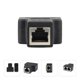 thumbnail image 2 of Conector divisor de cable de red de 2 piezas, conector de red negro, conector de red doméstico, 2 of 7