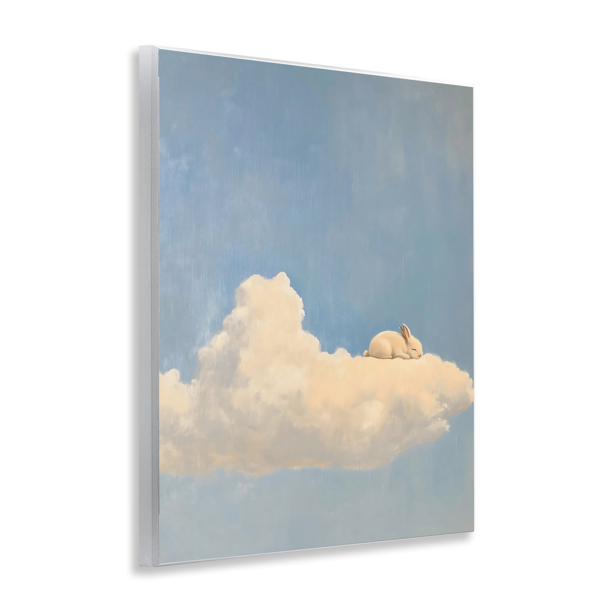Stupell Industries Sleeping Bunny on Cloud Wall Plaque Art, design by The Prints Vibe