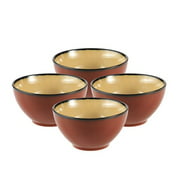 Gourmet Basics Belmont Red Cereal Bowl (24-Ounce, Set of 4)