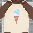 thumbnail image 4 of Inktastic Ice Cream Cone with Heart Boys or Girls Long Sleeve Baby Bodysuit, 4 of 5