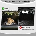 thumbnail image 4 of HUISEFOR American Flag Eagle Car Trunk Mat Stylish All Weather Trunk Protection Cargo Liner 29" x 39" Easy Installation Universal Fit for Most Cars SUV, 4 of 7