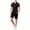 Black, variant on Children's Solid Color Football Suit Set For Campus Sports Games Performance Matches Training Uniforms And Jerseys For Kids