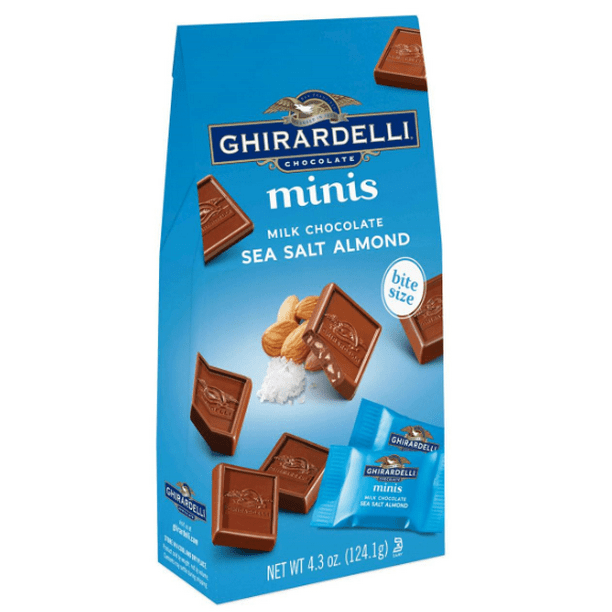 Ghirardelli Sea Salt Almond Milk Chocolate, 4.3 Oz.