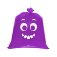 thumbnail image 2 of 2Pcs Halloween Pumpkin Decor Bag, Halloween Ghost Goodie Bags Spooky Leaf Bag, Halloween Decorations Outdoor For Yard Fall Lawn Holiday Decor (Purple), 2 of 6