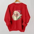 thumbnail image 5 of Cadancy Christmas Sweatshirts for Women Funny Santa Graphic Crew Neck Pullover Tops Xmas Holiday Loose Long Sleeve Shirts Winter Vintage Fashion Outfits 2025, 5 of 5