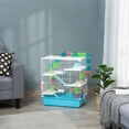 thumbnail image 2 of PawHut Hamster Guinea Pig Cage, 5-Level, Tunnel, Light Blue, 2 of 10