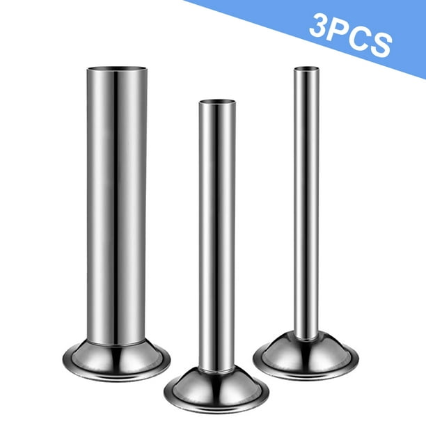 Sausage Maker Stuffer Tubes 3 Sizes with Sausage Stuffer Retaining Ring Stainless  Steel for Size 5 Food Meat Grinder Stand Mixers Funnels Attachment -  Walmart.com