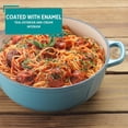 thumbnail image 3 of 4.8qt Cast Iron Enamel Dutch Oven Teal - Spacious &  Cooking Pot, 3 of 7