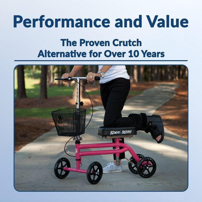 KneeRover Steerable Knee Scooter Knee Walker Crutch