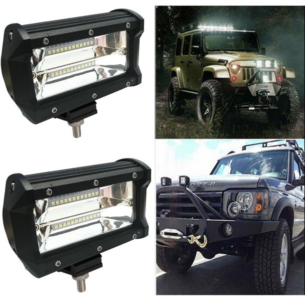 Faros auxiliares LED para automóvil de 2x72 W, lámpara auxiliar LED impermeable IP67, luz antiniebla para automóvil, luces de trabajo de alta calidad, luces de marcha atrás para SUV LKW UTV dontodent Kuyhfg Sin marca