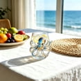 thumbnail image 3 of Glass Octopus Embossed Cup, Clear Handblown Glass Tumbler, 3D Octopus Design Drinking Glassware for Water, Ocean Themed Decorative Drinkware for Home Bar Party, 3 of 3