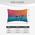thumbnail image 6 of Bingfone Lighthouse And Whale Standard Size Pillowcase, Long Staple Pure Cotton Envelope Closure Pillow Cover,20"X30", 6 of 9