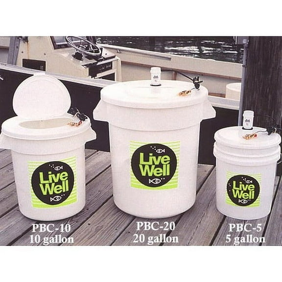 Marine Metal PBCC-10 Aerator Fishing Bait Bucket